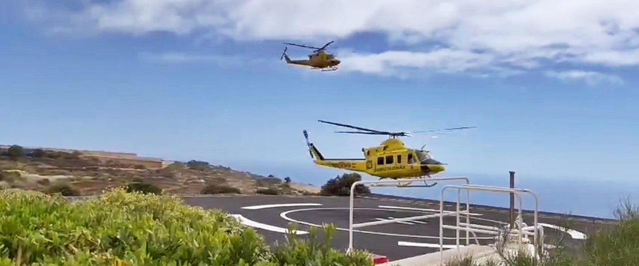 BRIF Hubschrauber Waldbrand La Palma