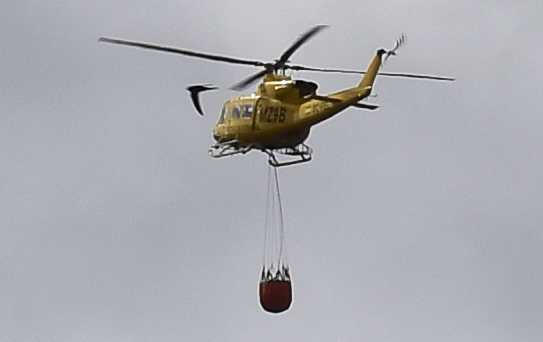Waldbrand La Palma Helikopter